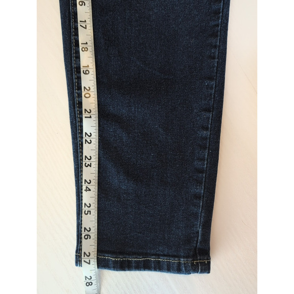 Shein Women's Plus Size 3XL Blue Skinny Distressed Dark Wash Cotton Blend Jeans - Picture 9 of 14